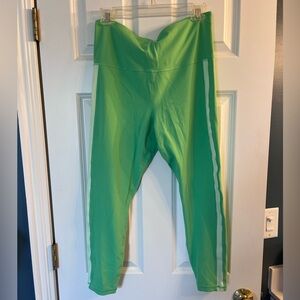 Bright green Athleta Elation Tights, sz L